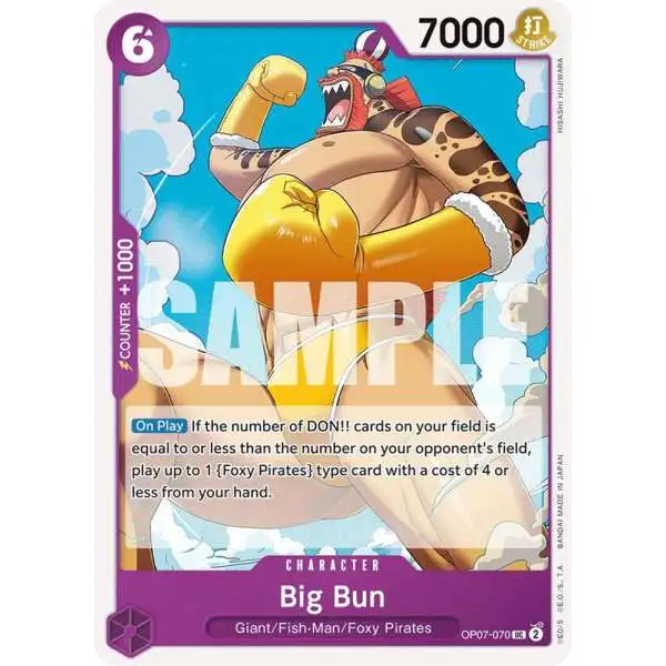 One Piece Trading Card Game 500 Years in the Future Uncommon Big Bun OP07-070