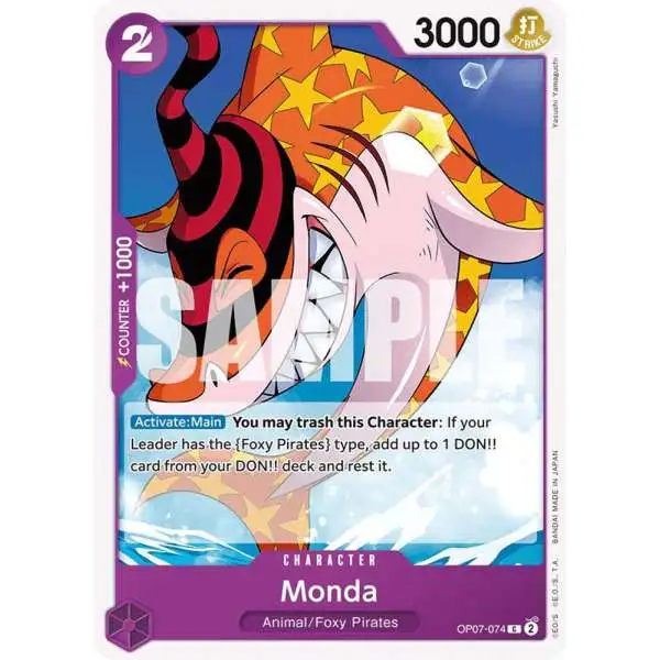 One Piece Trading Card Game 500 Years in the Future Common Monda OP07-074