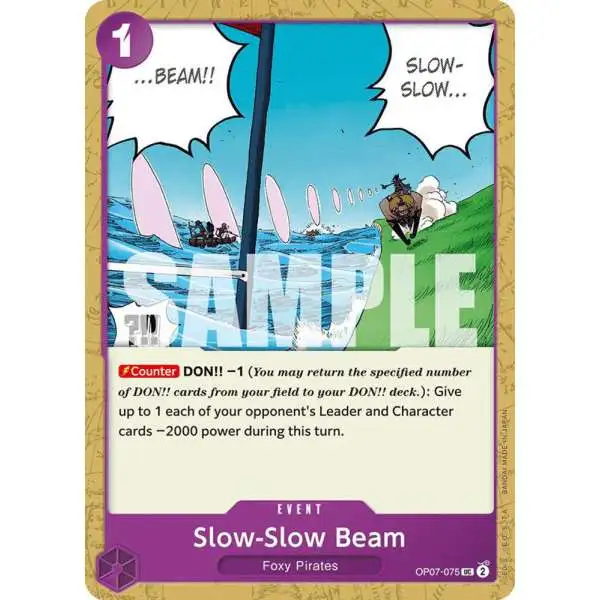 One Piece Trading Card Game 500 Years in the Future Uncommon Slow-Slow Beam OP07-075
