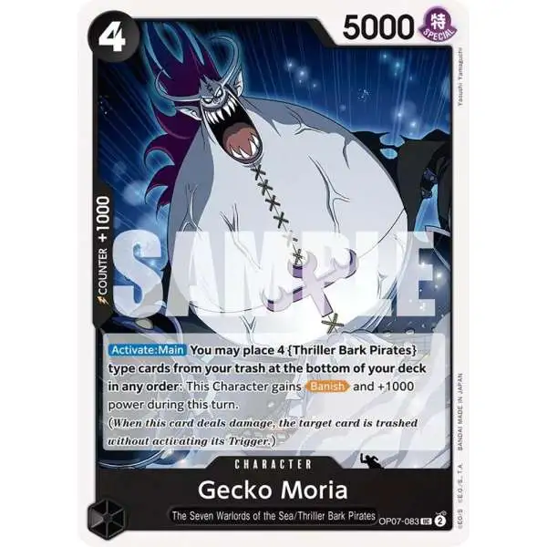One Piece Trading Card Game 500 Years in the Future Uncommon Gecko Moria OP07-083