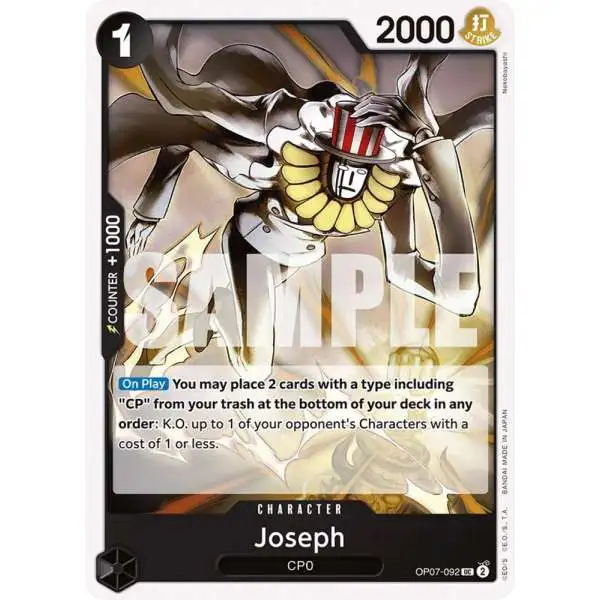 One Piece Trading Card Game 500 Years in the Future Uncommon Joseph OP07-092