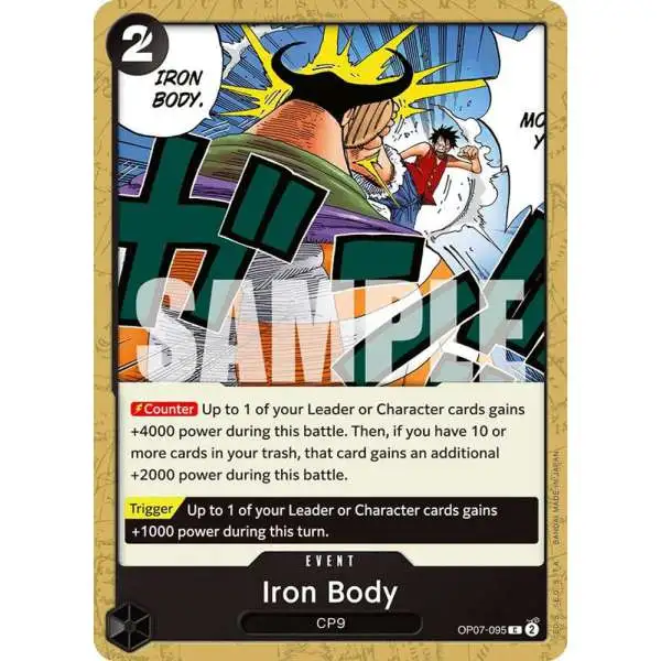 One Piece Trading Card Game 500 Years in the Future Common Iron Body OP07-095