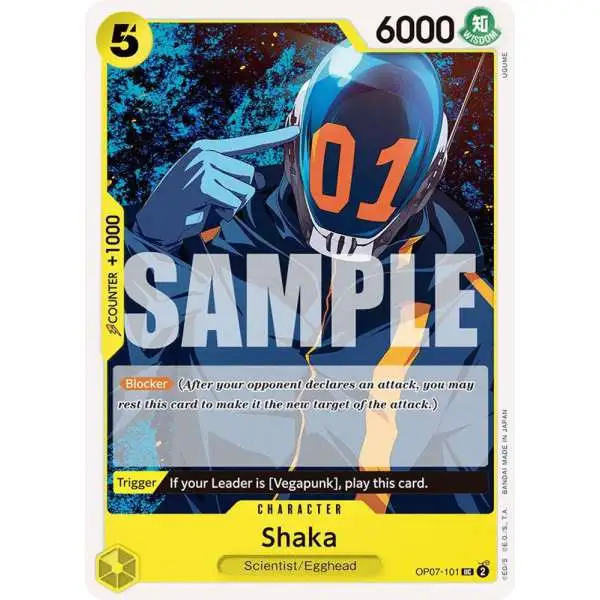 One Piece Trading Card Game 500 Years in the Future Uncommon Shaka OP07-101