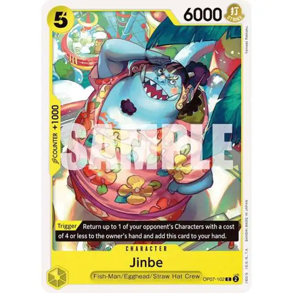 One Piece Trading Card Game 500 Years in the Future Common Jinbe OP07-102