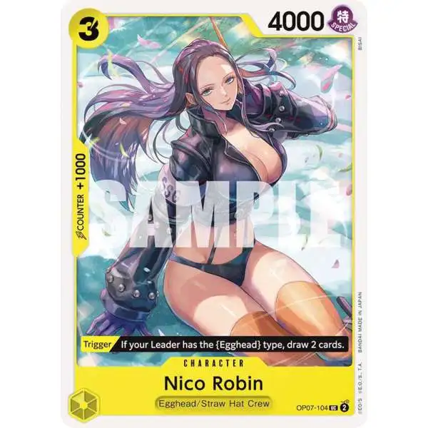 One Piece Trading Card Game 500 Years in the Future Uncommon Nico Robin OP07-104
