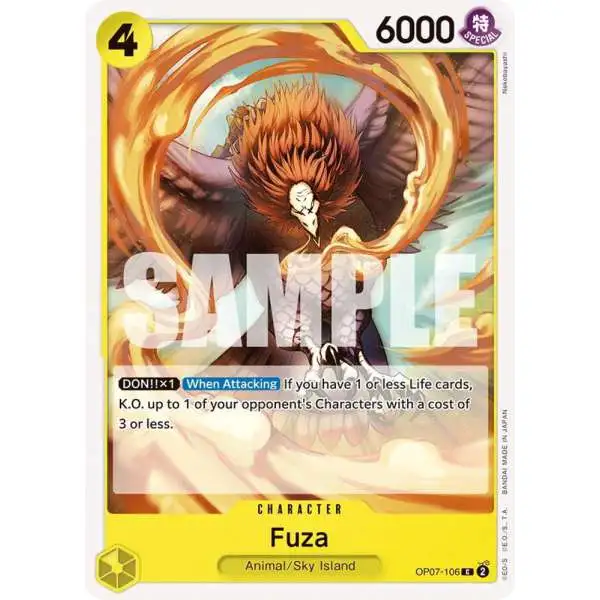 One Piece Trading Card Game 500 Years in the Future Common Fuza OP07-106