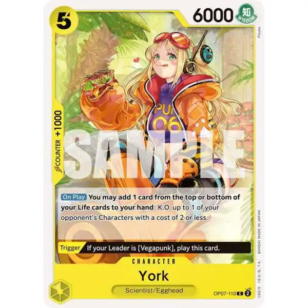 One Piece Trading Card Game 500 Years in the Future Common York OP07-110