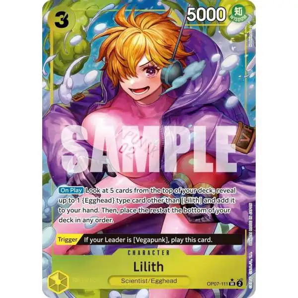 One Piece Trading Card Game 500 Years in the Future Super Rare Lilith OP07-111 [Alternate Art]