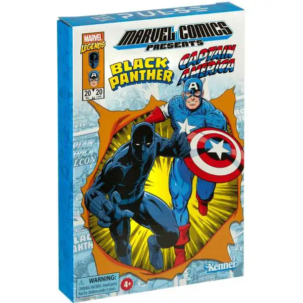 Kenner Marvel Legends Black Panther & Captain America Exclusive Action Figure 2-Pack