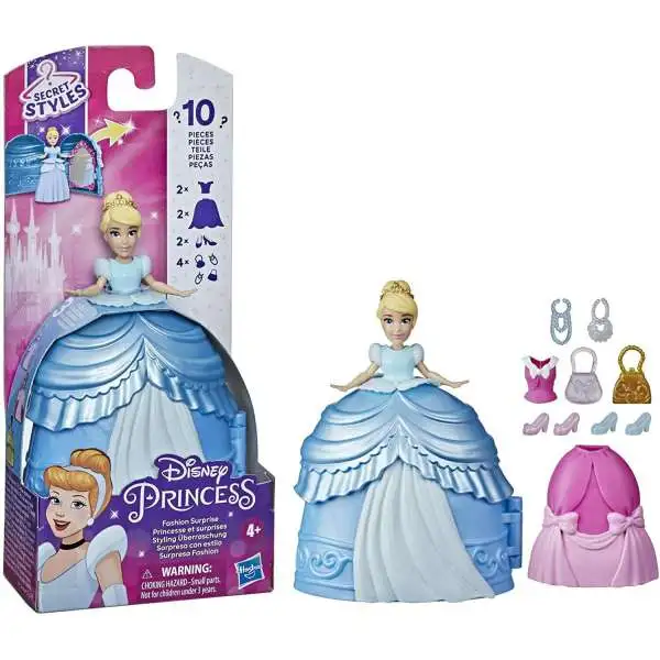 Disney Princess Secret Styles Fashion Surprise Cinderella Mini Doll