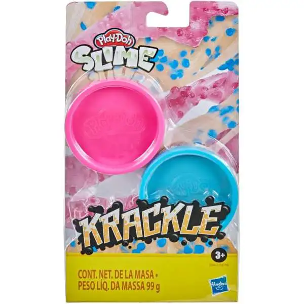 Play-Doh Slime Krackle Pink & Blue 3.5 Oz Slime 2-Pack