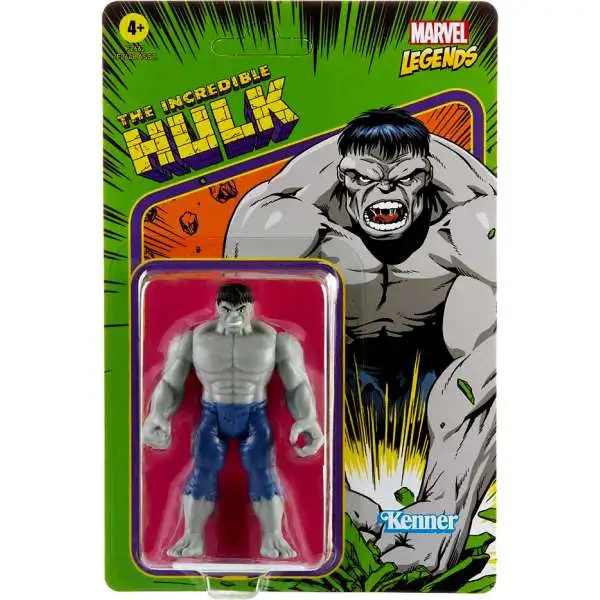 The Incredible Hulk 2021 Marvel Legends Retro Series Wave 3 Hulk (Grey) Action Figure