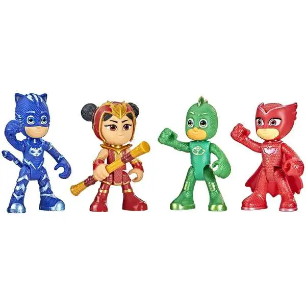 Disney Junior PJ Masks Catboy, Owlette, Gekko & An Yu Exclusive Action Figure 4-Pack
