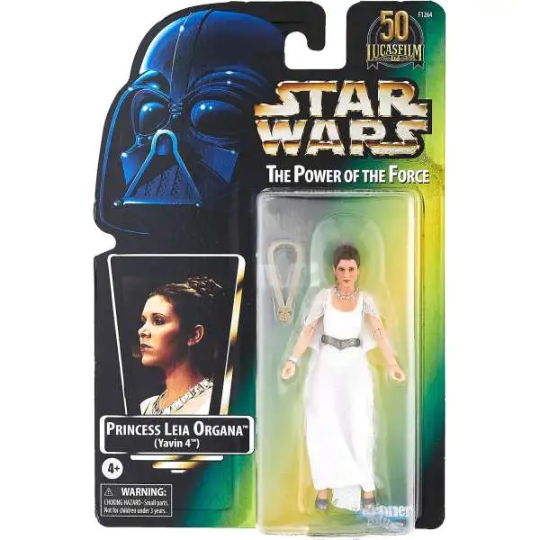 Star Wars Power of the Force Black Series Princess Leia Organa Action Figure [Yavin, Lucasfilm 50th Anniversary, Damaged Package]
