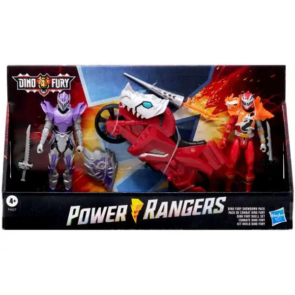 Power Rangers Dino Fury Showdown Pack Action Figure Set [Red Ranger & Vehicle vs Void Knight]
