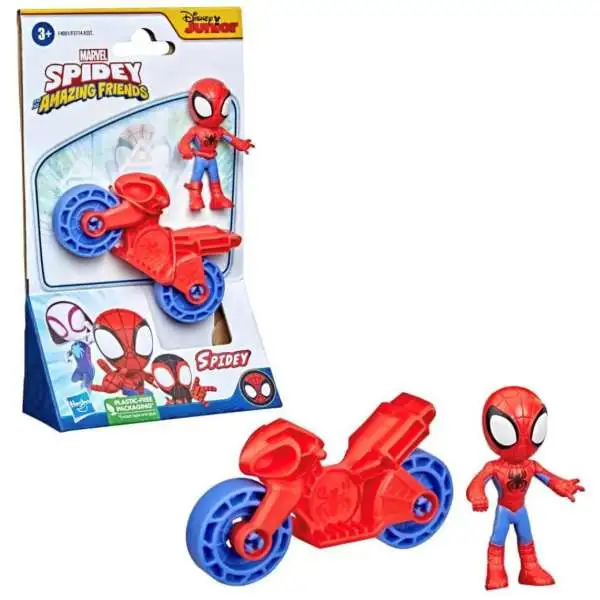 Marvel Spidey & His Amazing Friends Spidey 2.5-Inch Vehicle & Figure