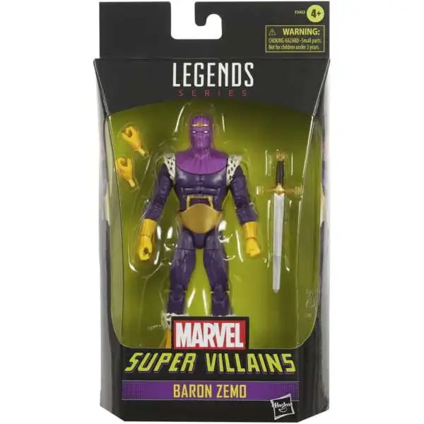 Super Villains Marvel Legends Baron Zemo Action Figures