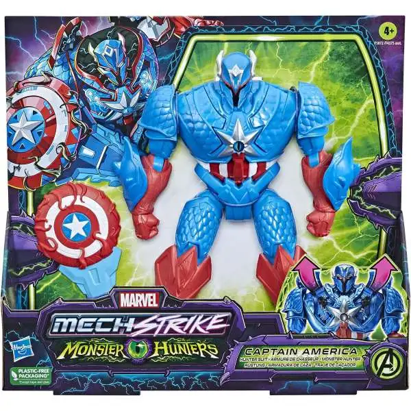 Marvel Mech Strike Monster Hunters Captain America Action Figure [Hunter Suit]