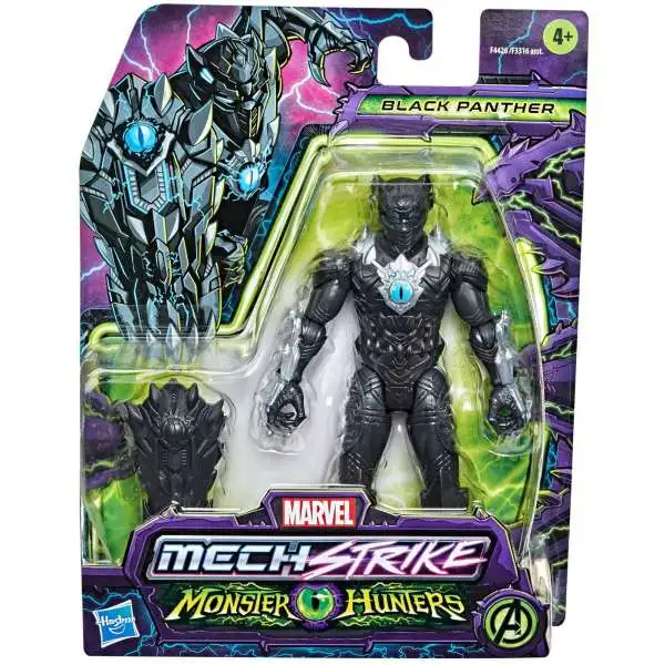 Marvel Mech Strike Monster Hunters Black Panther Action Figure