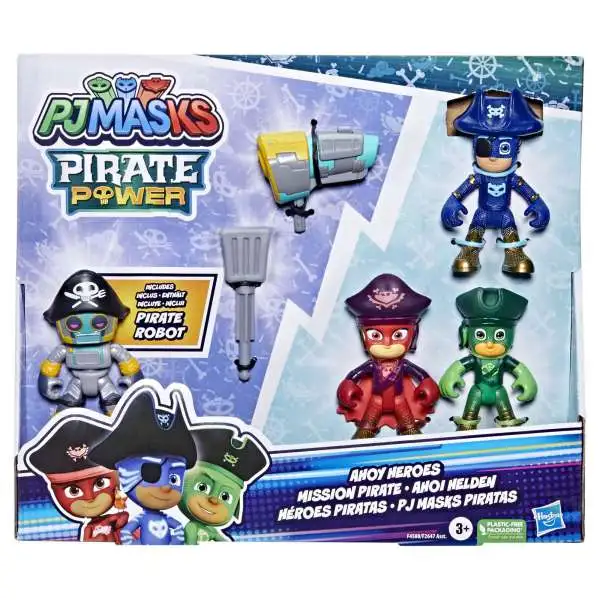 Disney Junior PJ Masks Pirate Power Ahoy Heroes Action Figure 4-Pack