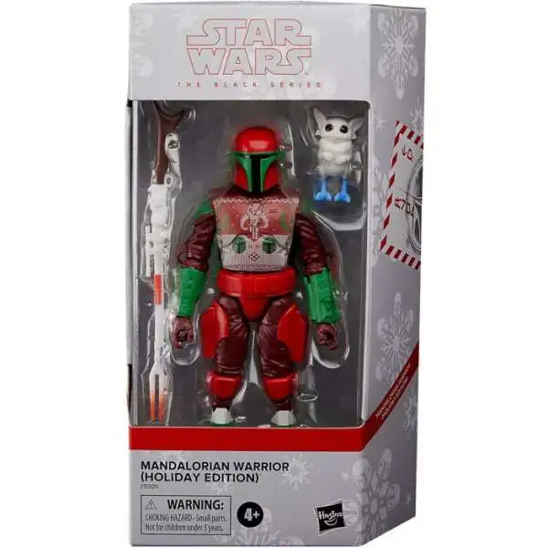 Star Wars Black Series Mandalorian Warrior Exclusive Action Figure [Holiday Edition]