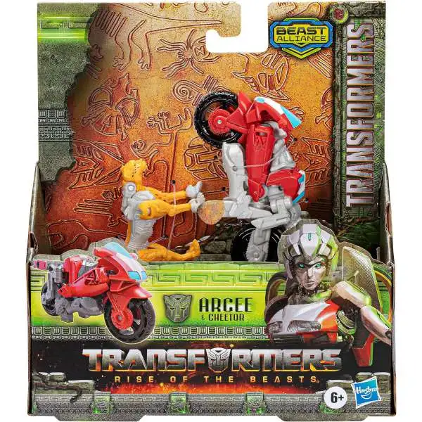 Transformers Rise of the Beasts Weaponizer Arcee & Cheetor 5" Action Figure 2-Pack