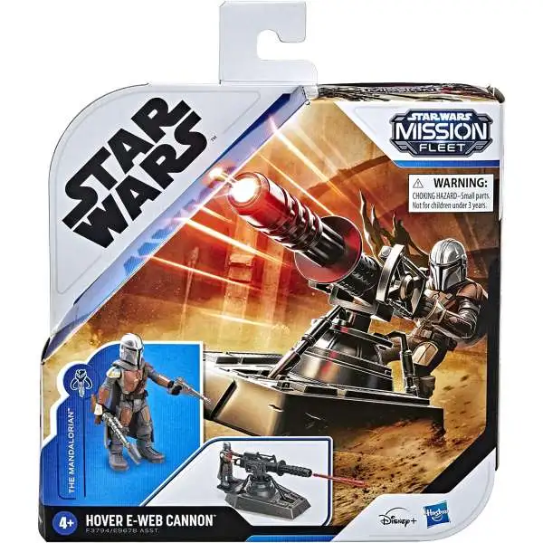 Star Wars Mission Fleet Expedition Hover E-Web Cannon with The Mandalorian Figure & Vehicle
