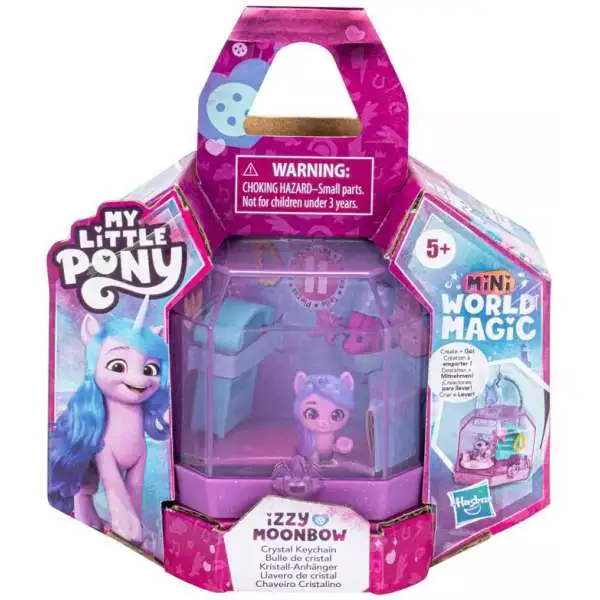 My Little Pony Mini World Magic Crystal Keychain Izzy Moonbow Set