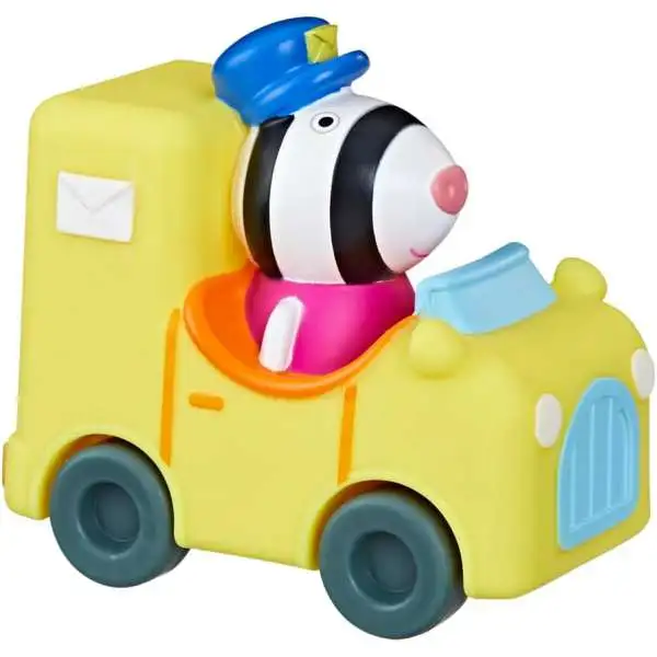 Peppa Pig Mini Buggy Daddy Zebra in Mail Truck Vehicle Hasbro - ToyWiz
