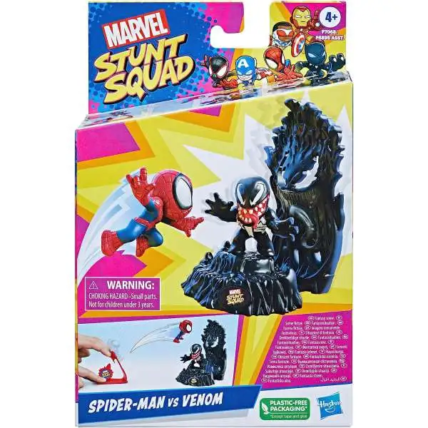 Marvel Stunt Squad Spider-Man vs Venom Figure Set