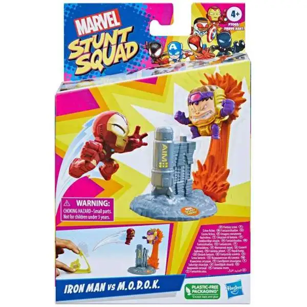 Marvel Stunt Squad Iron Man vs M.O.D.O.K. Figure Set
