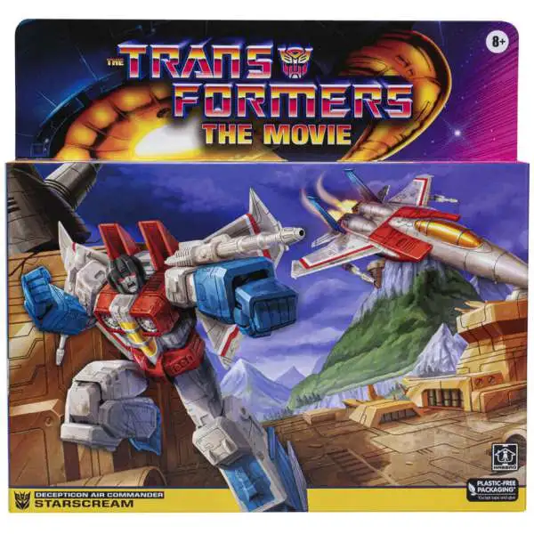 Transformers The Movie Retro G1 Starscream Action Figure [Decepticon Air Commander, Damaged Package]