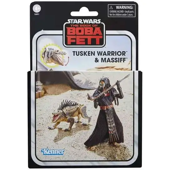Star Wars The Book of Boba Fett Vintage Collection Tusken Warrior & Massiff Exclusive Action Figure 2-Pack