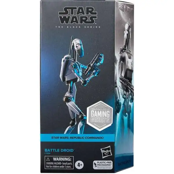 Star Wars Republic Commando Black Series Battle Droid Exclusive Action Figure [Gaming Greats]