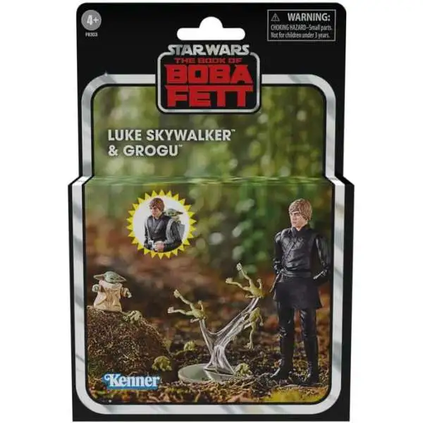 Star Wars The Book of Boba Fett Vintage Collection Luke Skywalker & Grogu Action Figure