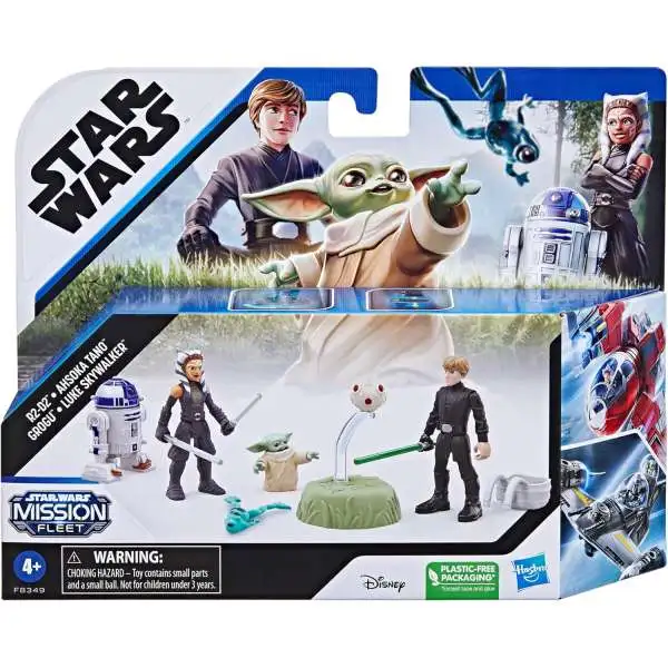 Star Wars Mission Fleet R2-D2, Ahsoka Tano, Grogu & Luke Skywalker Action Figure Set