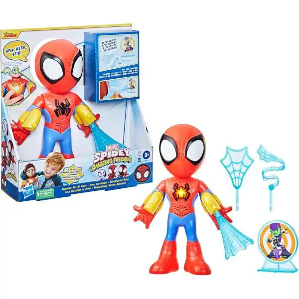 Marvel Spidey & His Amazing Friends Electronic Suit-Up Spidey Talking Action Figure [SPANISH Language Version]