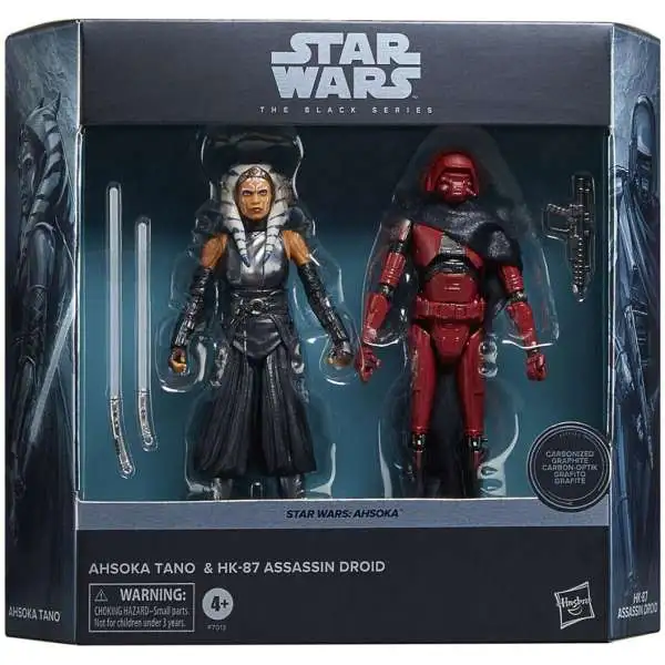 Star Wars Black Series Ahsoka Tano & HK-87 Assassin Droid Exclusive Action Figure 2-Pack [Carbonized Graphite]