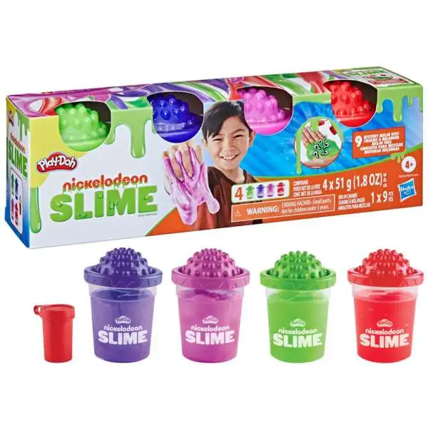 Play-Doh Slime Party 13.5 Ounce Slime 4-Pack [Green, Purple, Pink & Red]