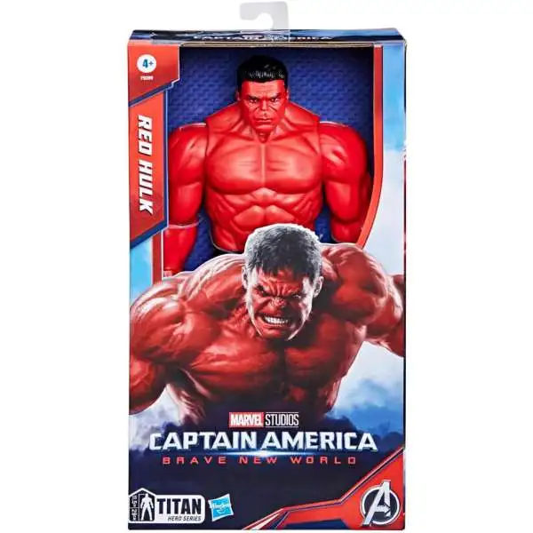 Marvel Captain America Brave New World Titan Hero Series Red Hulk Action Figure