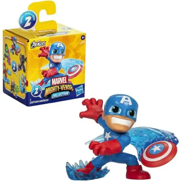 Marvel Mighty-Verse Collection Series 2 Captain America Mini Figure