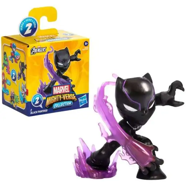 Marvel Mighty-Verse Collection Series 2 Black Panther Mini Figure
