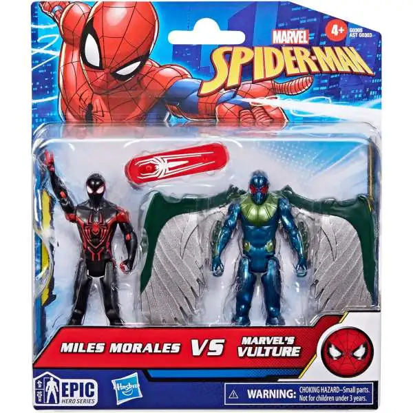 Marvel Spider-Man Epic Hero Series Miles Morales vs Vulture Action Figure