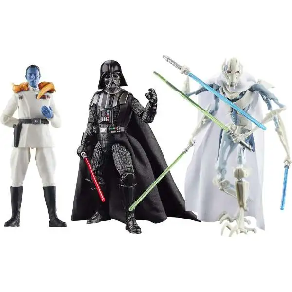 Star Wars Black Series Grand Admiral Thrawn, General Grievous & Darth Vader Exclusive Action Figure 3-Pack [Masters of Evil]