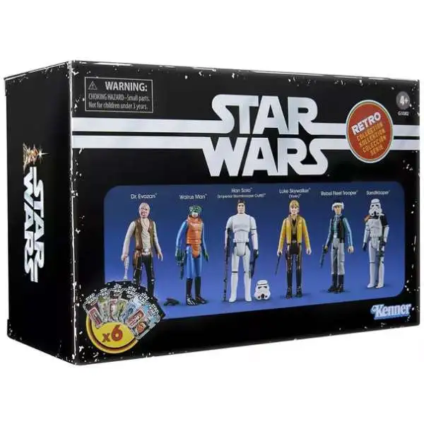Star Wars A New Hope Retro Collection Dr. Evazan, Walrus Man, Han