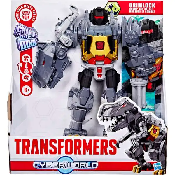 Transformers Cyberworld Chomp & Battle Grimlock 9" Action Figure