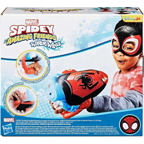 Marvel Spidey & His Amazing Friends Water-Webs Miles Morales Bubble Slinger