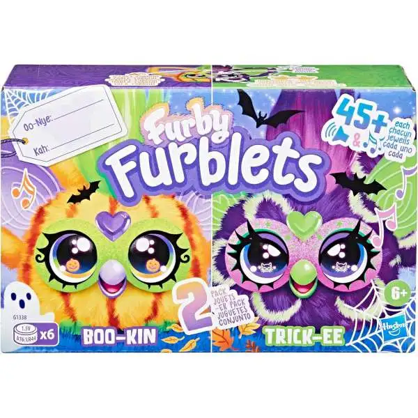 Furby Furblets Mini Friend Boo-Kin & Trick-EE 2.5-Inch Figure 2-Pack