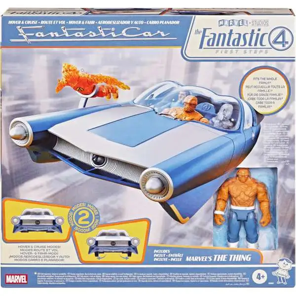 Marvel Fantastic Four: First Steps Fantasticar Vehicle & Action Figure [Includes The Thing]