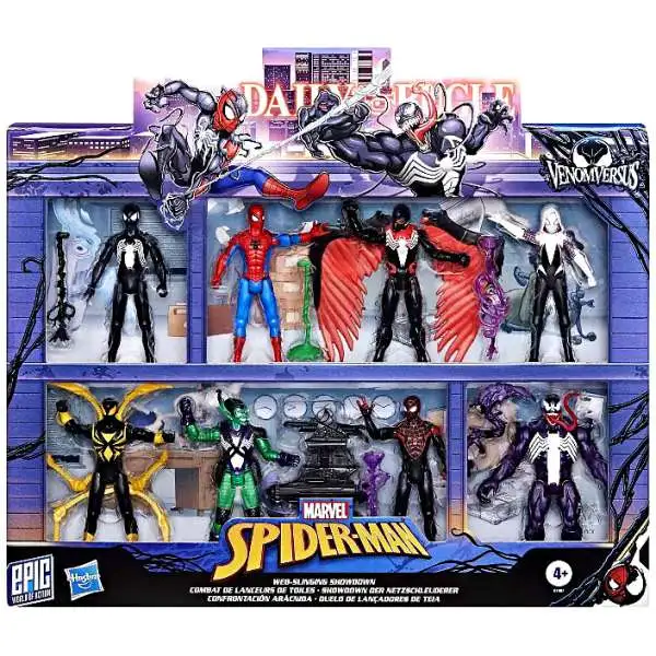 Marvel VenomVersus Epic Hero Series Web-Slinging Showdown Exclusive Action Figure 8-Pack
